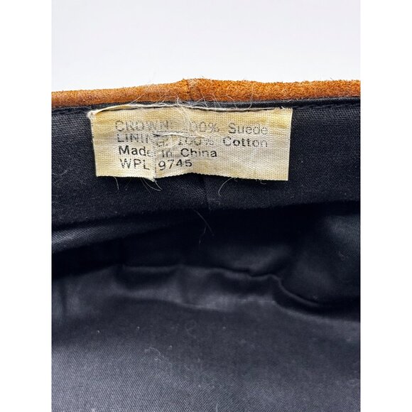 Vintage Camel Suede Newsboy Cap - Picture 6 of 9